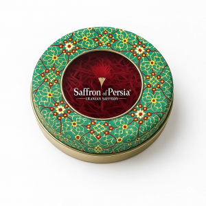 Super Negin Saffron 0.5g – Premium A++ Grade in Decorative Metal Tin