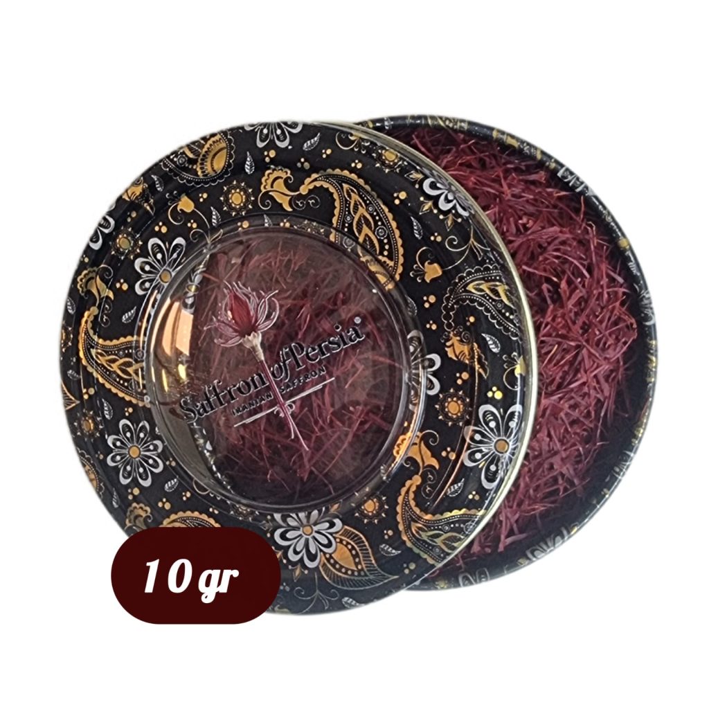 Super Negin Iranian Saffron 10g - Royal Quality Metal Tin