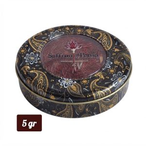 Super Negin Iranian Saffron 5g - Royal Quality Metal Tin